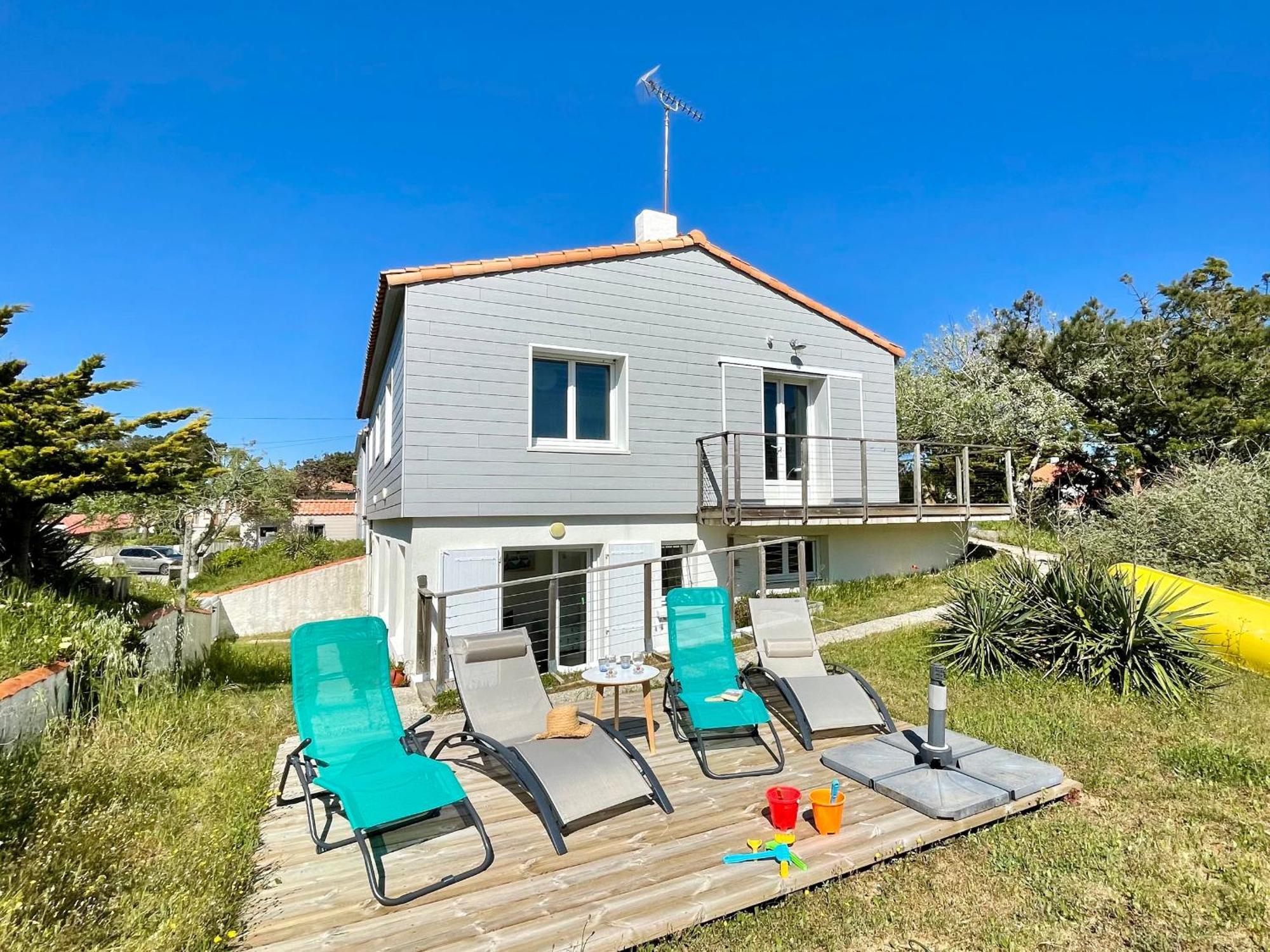 Maison Familiale Au Calme, Proche Plage, 9 Couchages, Terrasses, Wifi, Garage Velo - Bretignolles-Sur-Mer - Fr-1-231-203 Екстериор снимка